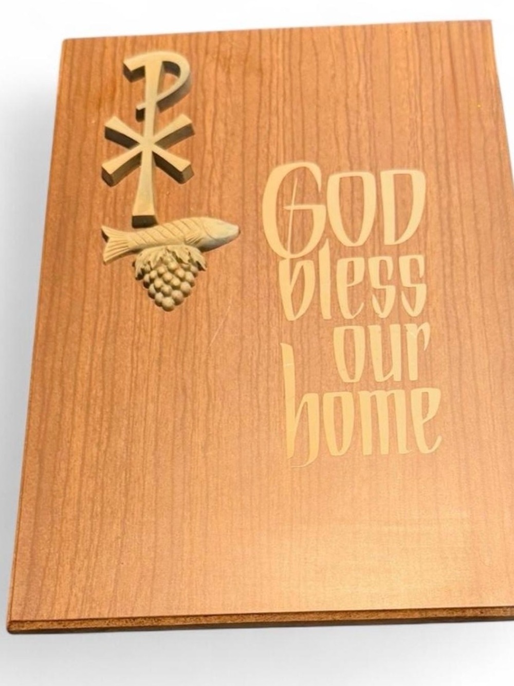 1970s VINTAGE CHRISTIAN HOME BLESSING WALL ART MCM